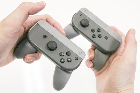 Nintendo interruptor solteiro joy con firmeza + firmeza joy con Joycon controle video game Nintendo interruptor vídeo jogos consoles jogos 3d print model - Mito3D