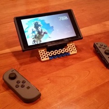 nintendo switch stand now hexagons gadget 3d print model - Mito3D