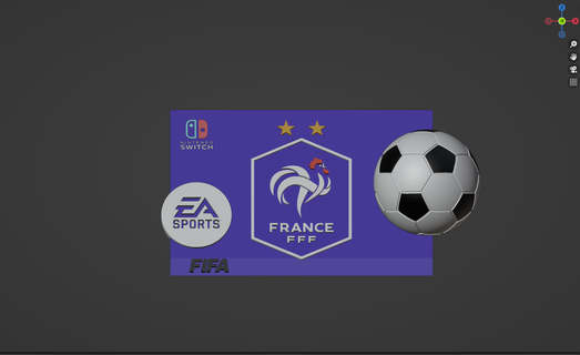 nintendo commutateur soutien amarrage gare France fifa 3d print model - Mito3D