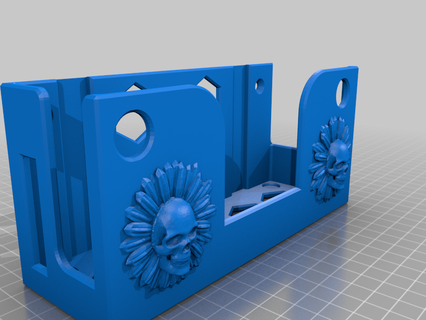 nintendo değiştirmek duvar binmek ayçiçeği kafatasları Çiçekler kafatası ayçiçekleri video oyunlar konsollar oyun 3d print model - Mito3D