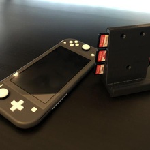 nintendo switch wallmount stand game pokemon cartridge lite nintendoswitch 3d print model - Mito3D