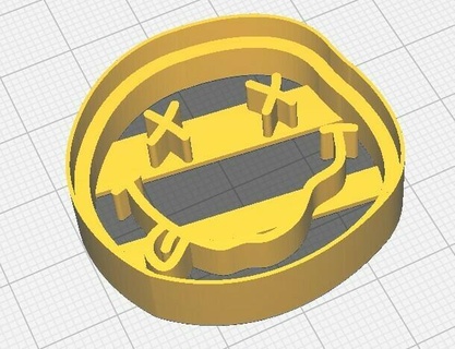 nirvana cookie cutter smiley logo 3d model baking grunge music band kitchenware tribute fan art precision collectible creative design culinary treats iconic die-hard fans alternative rock adventures 3d print model - Mito3D