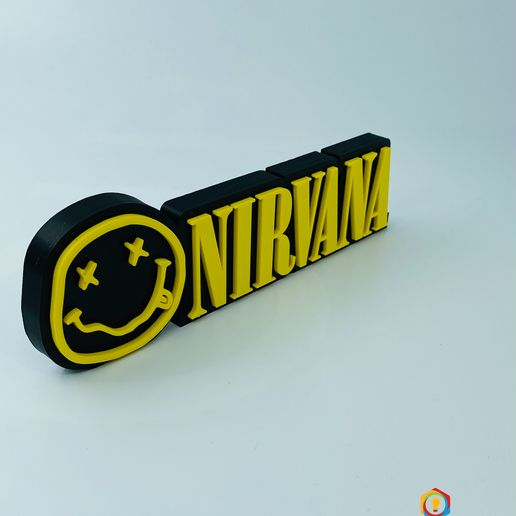 nirvana logo musica 3D print model - Mito3D