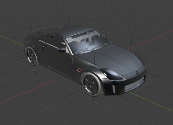 nissan 350z ativo corsa arte guarnição corrida 3d print model - Mito3D