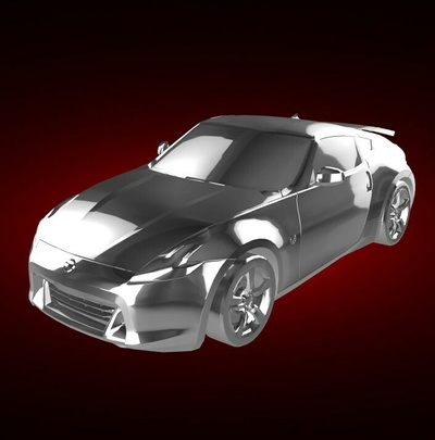 nissan 370z nismo automóvel carro veículo comício raça esportes derby super gt 3d print model - Mito3D