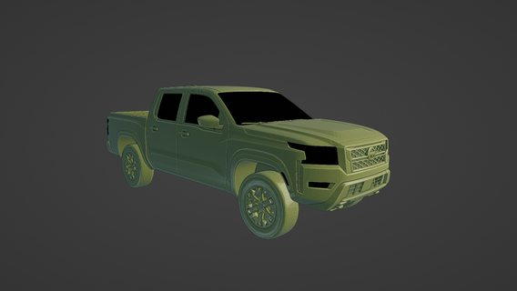 nissan frontier 2022 3d printing automotive vehicle truck model design cad prototype engineering manufacturing rapid prototyping additive modeling digital technology innovation diy 3d print model - Mito3D