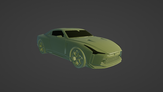nissan gt-r50 italdesign 2020 printable gt r50 2021 2022 2023 2024 gtr sport race racing car fast coupe japan italy tuning concept 3d print model - Mito3D