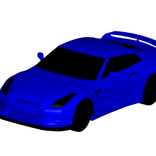 nissan gtr 3D print model - Mito3D