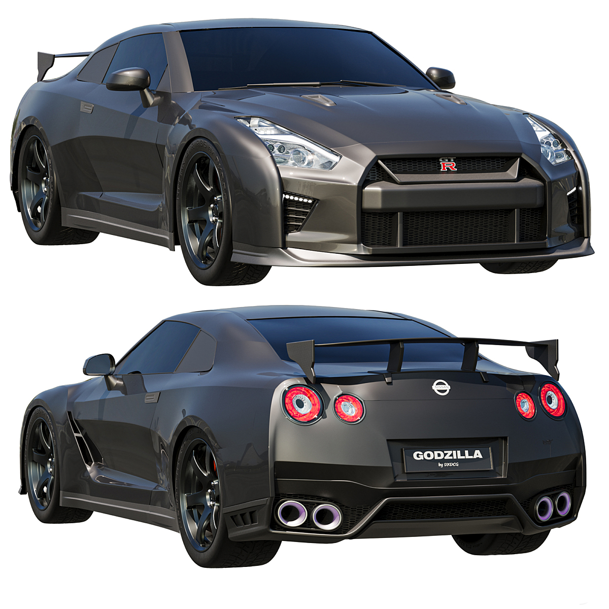 nissan gtr r35 gioco trasporto veicolo corsa design comfort 3D print model - Mito3D