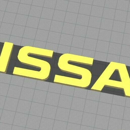 Nissan logo 3D print model - Mito3D