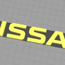nissan logo 3d print model - Mito3D