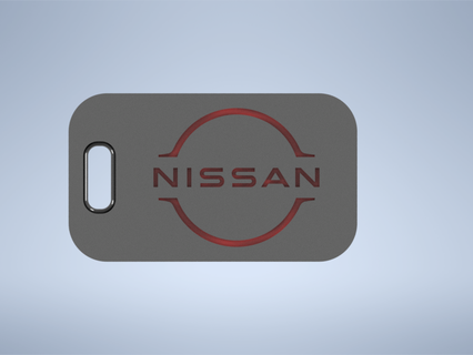 nissan logo emblem keychain keyring Jewelry nismo z japanese japan car sportcar truck luxury key fashion design 3d print model - Mito3D