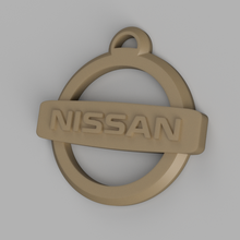 nissan logo llavero 3d print model - Mito3D