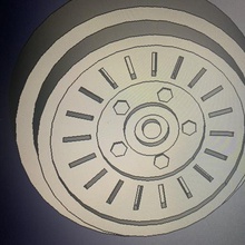 nissan navarra d22 nismo renforcé roue jeu la navarre de dakar bfgoodrich 3d print model - Mito3D