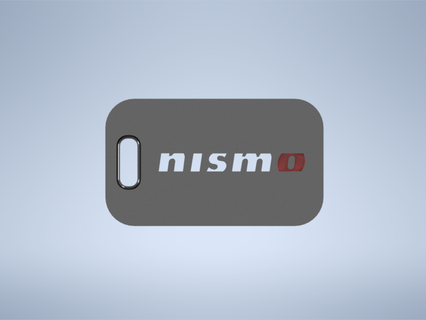 nissan nismo logo emblem keychain keyring Jewelry z japanese japan car sportcar truck luxury key fashion design 3d print model - Mito3D