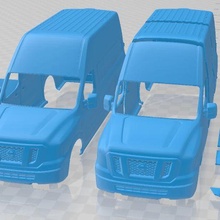 Nissan nv kargo 3500 hdv8 sl yüksek çatı 2022 yazdırılabilir kamyonet 3d print model - Mito3D