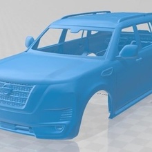 nissan patrulha ti 2020 imprimível corpo carro jogos 3d print model - Mito3D