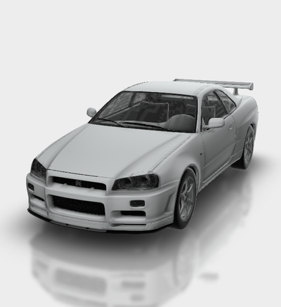 nissan horizonte gt r r34 2001 casa automóvel carro veículo comício raça esportes derby super 3d print model - Mito3D