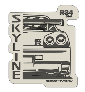 Nissan horizon RTM r34 porte clés sb voitures réglage Japon supra 3d print model - Mito3D