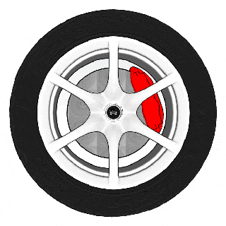 Nissan horizon roues RTM roue voiture détail haute poly jante pneu course bande roulement accessoires 3d print model - Mito3D