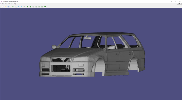 nissan stegea skyline Game car&vehicle 3d print model - Mito3D