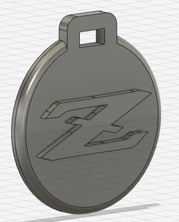 nissan z key ring pendant ornement 3d print model - Mito3D