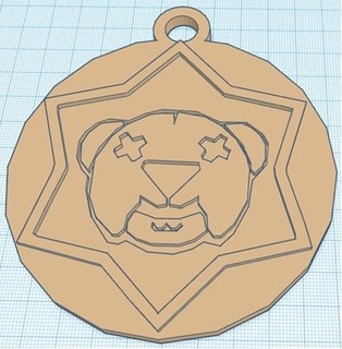 nita mastery badge brawler brawl star supercell trophy game console control 3d print model - Mito3D