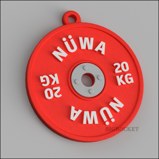 Niwa Gewicht Rabatt Schlüssel Ring Schlüsselbund wiegt Fitnessstudio Scheibe 3d print model - Mito3D