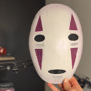 face máscara enérgico lejos cosplay 3d print model - Mito3D