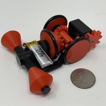 nessuna caduta giocattolo meccanico gadget di giocattoli meccanismo robotica robot automi autodesk fusion 360 ultimaker 3d print model - Mito3D