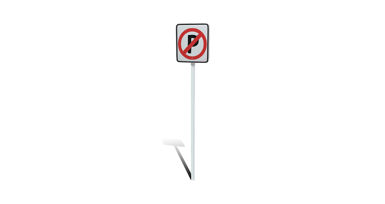 no parken verkehr zeichen tafel parking traffic sign board virtual city props 3d model urban assets stadtbild environment road control transport regulation design digital rendering planning street furniture infrastructure plan 3d print model - Mito3D