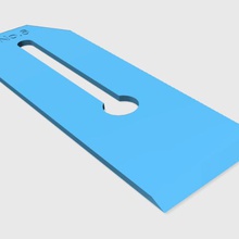 no6 plano da lâmina ferramenta de peças mão avião ferro 3d print model - Mito3D