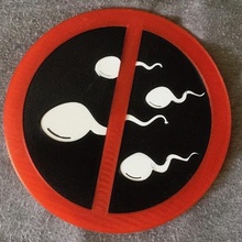 no sperm cells art sign funny lammesky 3d print model - Mito3D