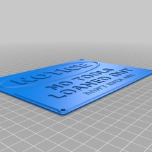 no tools loaned sign art signs logos 3d print model - Mito3D