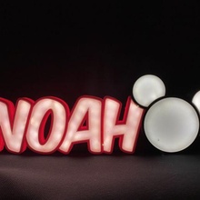 noah mickey nameled led lamp child ornament light control gift modular glue night 3d print model - Mito3D