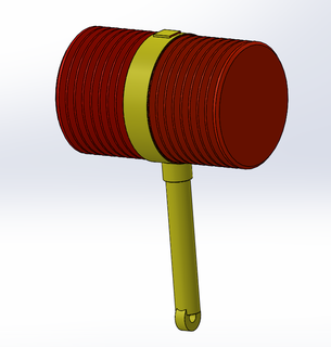 nobara hammer keychain 3d print model - Mito3D