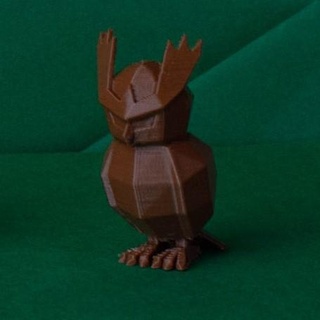 noctowl low poly pokemon Game low-poly lowpoly faceted gen 2 ii second generation figure pokémon 3d print model - Mito3D