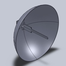 nodemcu antenna parabolica strumento l'elettronica wireless wifi emittente di disturbo ciclofficina hacker hack esp8266 arduino 3d print model - Mito3D