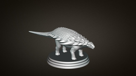 nodosaurus dinosaur 3d printing toy print model toys 3d print model - Mito3D