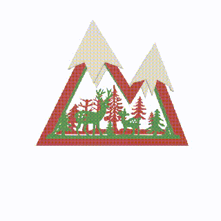 noel casa rennes decorazione abete Natale fulvo neve dicembre 3d print model - Mito3D