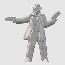 noirpunk gunfighter 28mm32mm scale game toy wayfarer tactics wargaming wargames thisisnotatest tabletop gaming supers superhero scifi scifantasy rpg roleplaying pulp mutantsandmasterminds multiverse miniatures fallout d6modular boardgames 3d print model - Mito3D