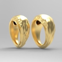 barulho anel joalheria dobra pano 3d print model - Mito3D