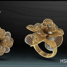 nokta -ring2 jóias anel 3d print model - Mito3D