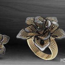 nokta Modell Verschmelzung Ring Gold Ringe Noktarings setzt Leichtgewichte Fusionsringe 15grm 3d print model - Mito3D