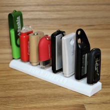 non personnalisé usb flash drive support la maison de soutien le stockage les touches clé 3d print model - Mito3D