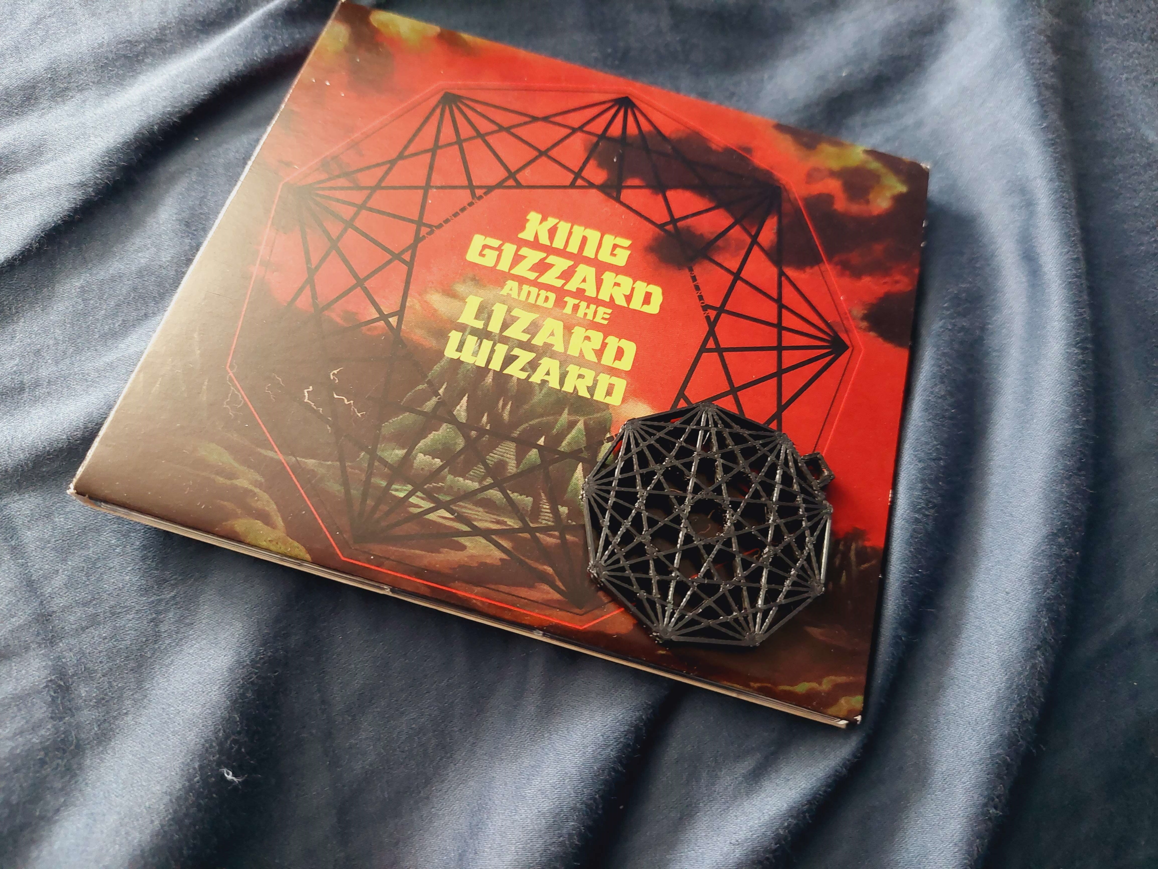 nonagon infinity keychain king gizzard nonagon nonagon infinity kglw kgatlw king gizzard lizard wizard music rock keychain  3D print model - Mito3D