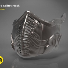 noob saibot mask mk 11 game accessories cosplay earthrealm face fight kombat mk11 mortal ninja warrior 3d print model - Mito3D