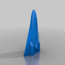 noodle's blimpy spaceship - vase mode 3d print model - Mito3D