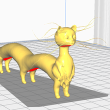 nouille minou animal jouet chat mignonne 3d print model - Mito3D