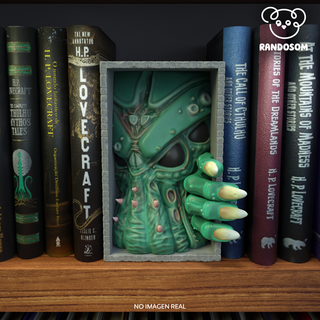 rincón libro cthulhu lovecraft hp monstruo separador terror literatura 3d print model - Mito3D